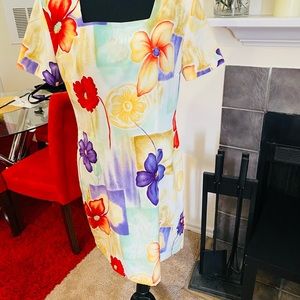 Beautiful Tropical Dress; softest fabric